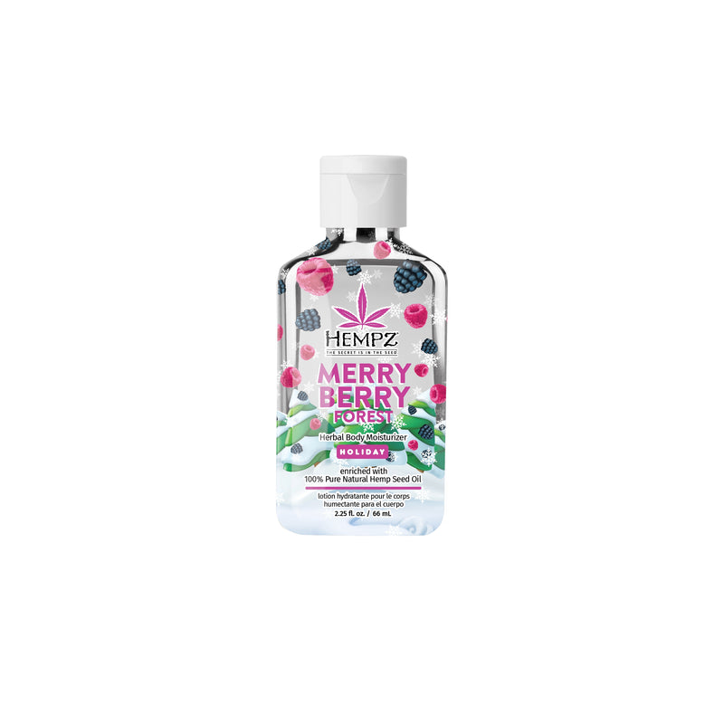 Hempz Travel-Size Merry Berry Forest Herbal Body Moisturizing Lotion for Dry Skin