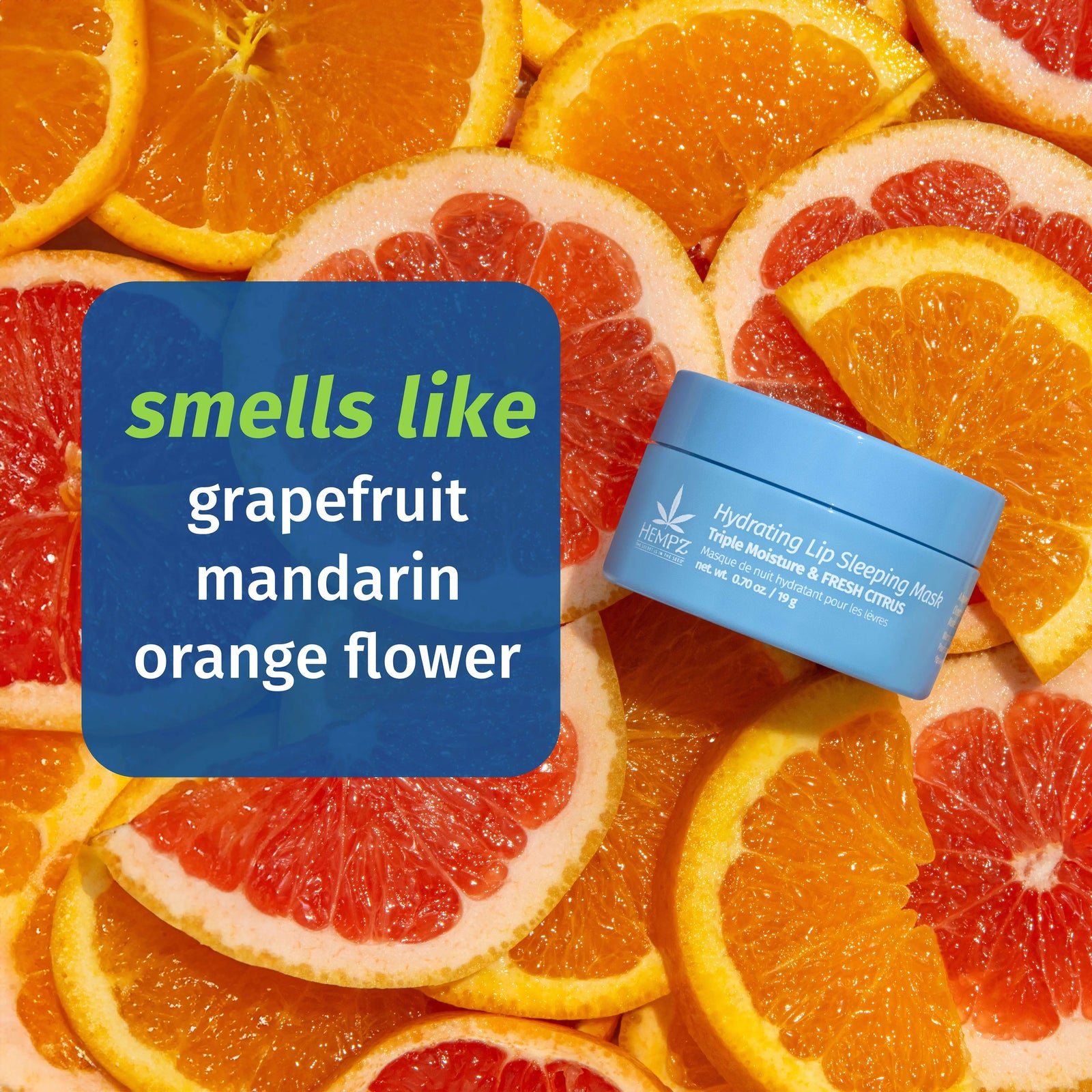 Hempz Triple Moisture Fresh Citrus Hydrating Lip Sleeping Mask