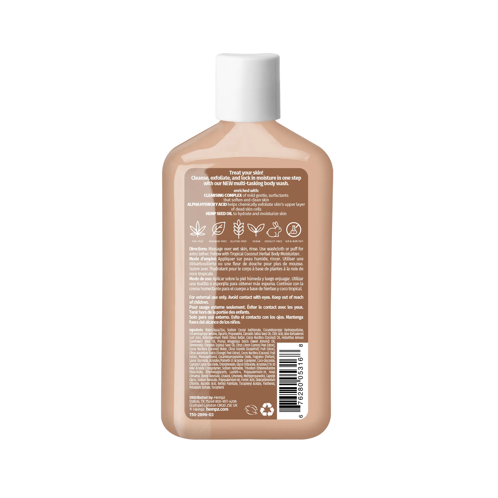 Hempz Tropical Coconut Herbal Body Wash hempz-tropical-coconut-herbal-body-wash