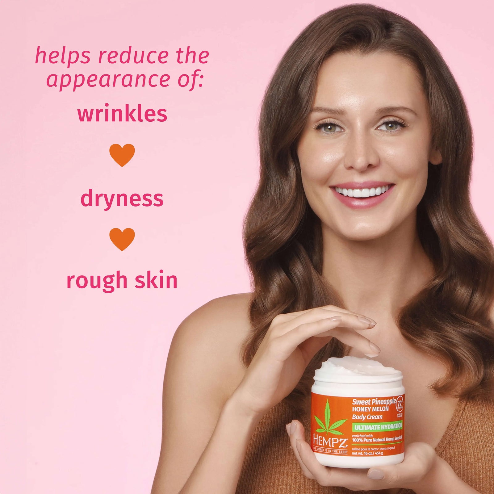 Hempz Sweet Pineapple & Honey Melon Herbal Body Cream for 72