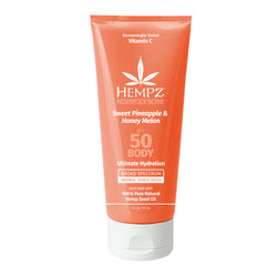 Hempz Sweet Pineapple & Honey Melon Ultimate Hydration Herbal Body Sunscreen SPF 50