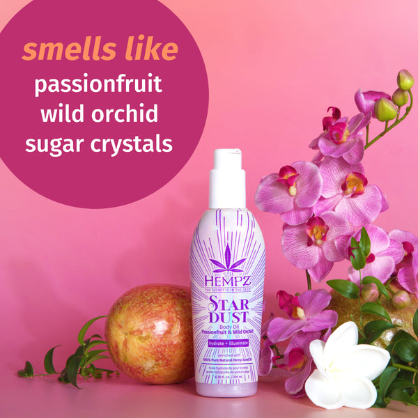 Scented with notes of passionfruit, wild orchid, sugar crystals