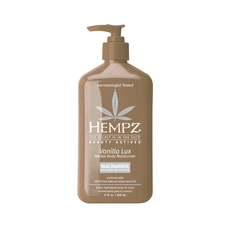 Hempz Beauty Actives Vanilla Lux Herbal Body Moisturizing Lotion