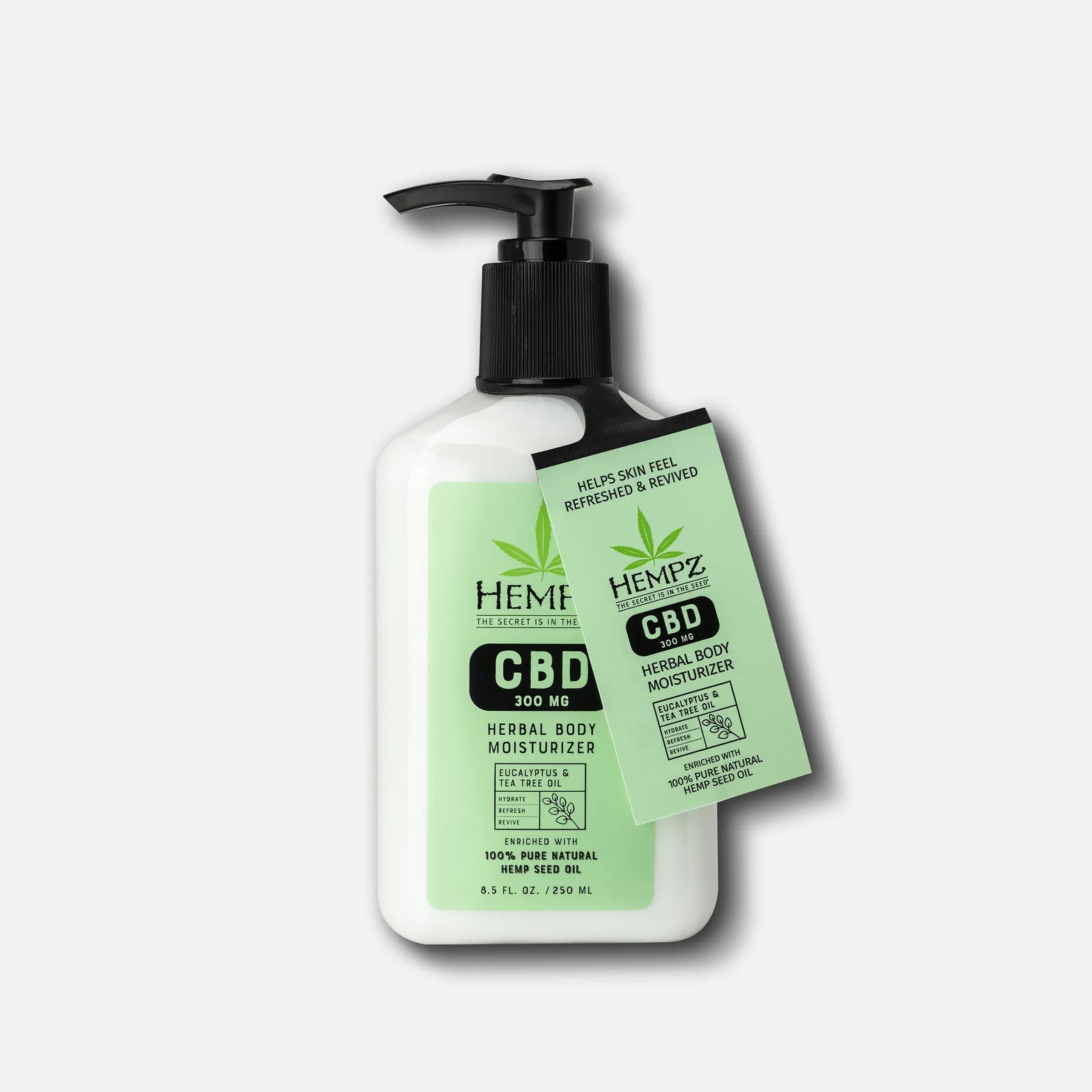 Hempz CBD Aromatherapy Eucalyptus & Tea Tree Oil Herbal Body Moisturizer