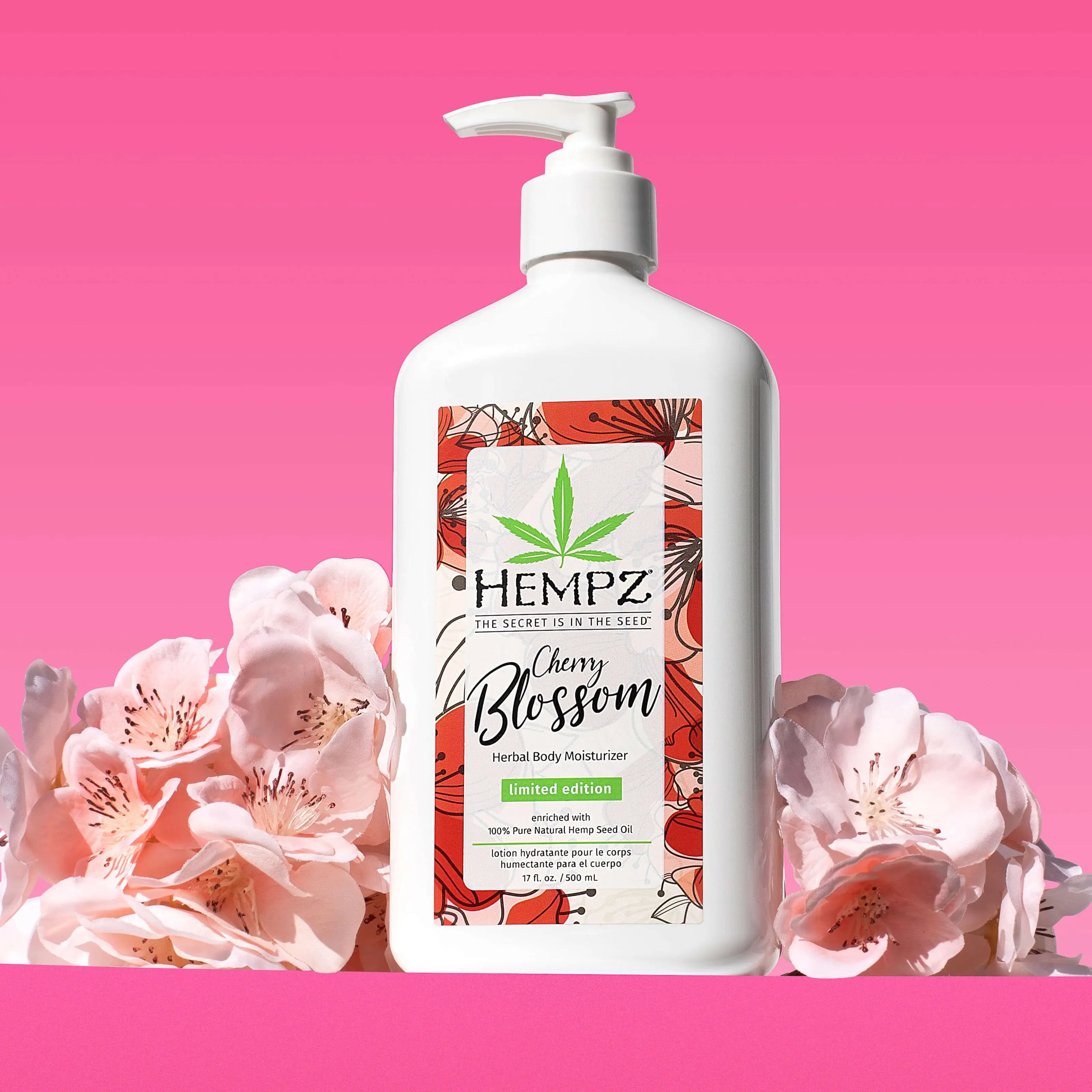 Hempz Cherry Blossom Herbal Moisturizing Lotion 7019