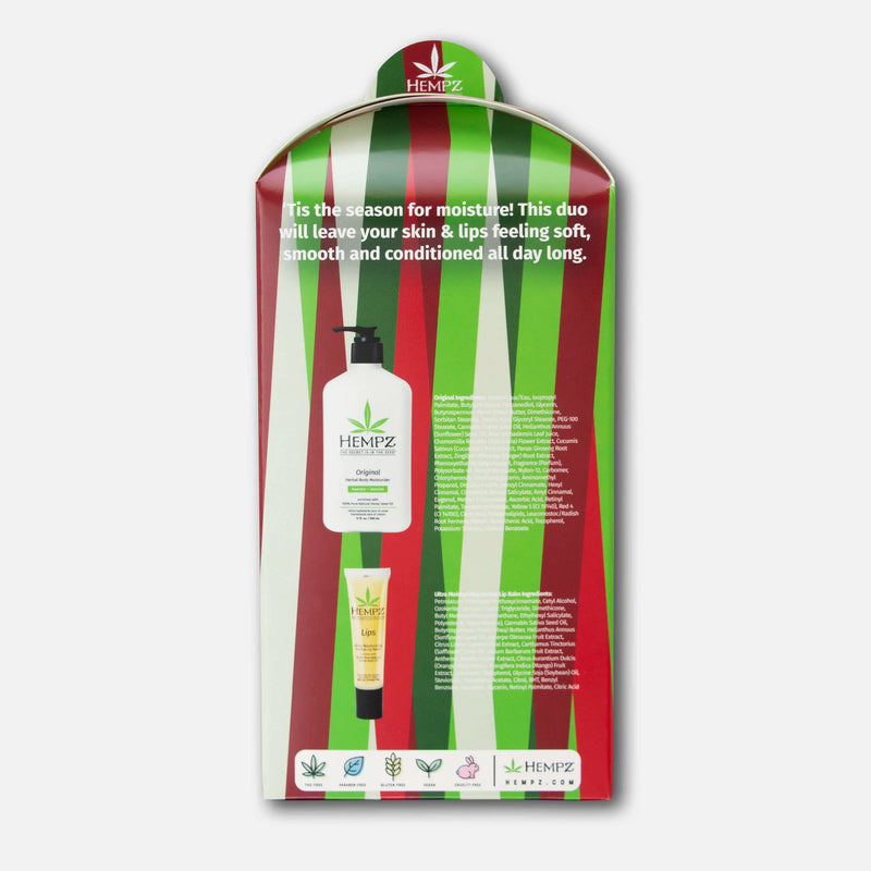 Original Moisturizer & Lip Balm Gift Set, Back