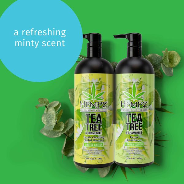 Tea Tree & Chamomile Herbal Shampoo & Conditioner Set