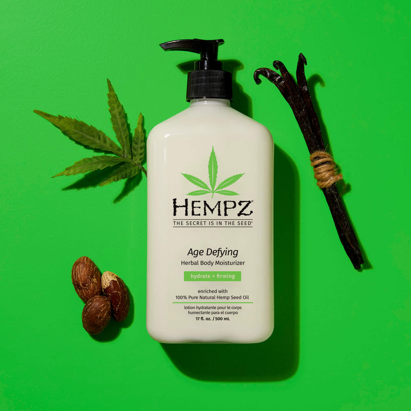 Hempz Age-Defying Herbal Body Moisturizing Lotion for Crepey Skin