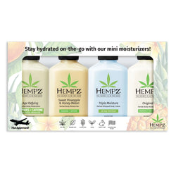 Hempz Best-Selling Mini Moisturizing Lotion Set for Travel and Gifts