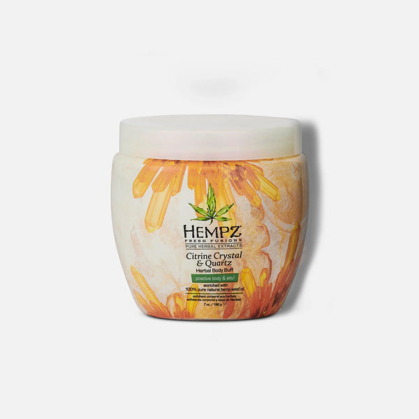 Hempz Fresh Fusions Citrine Crystal & Quartz Herbal Body Buff 7 oz