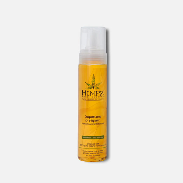 Hempz Fresh Fusions Sugarcane & Papaya Herbal Foaming Body Wash 8.5 fl oz