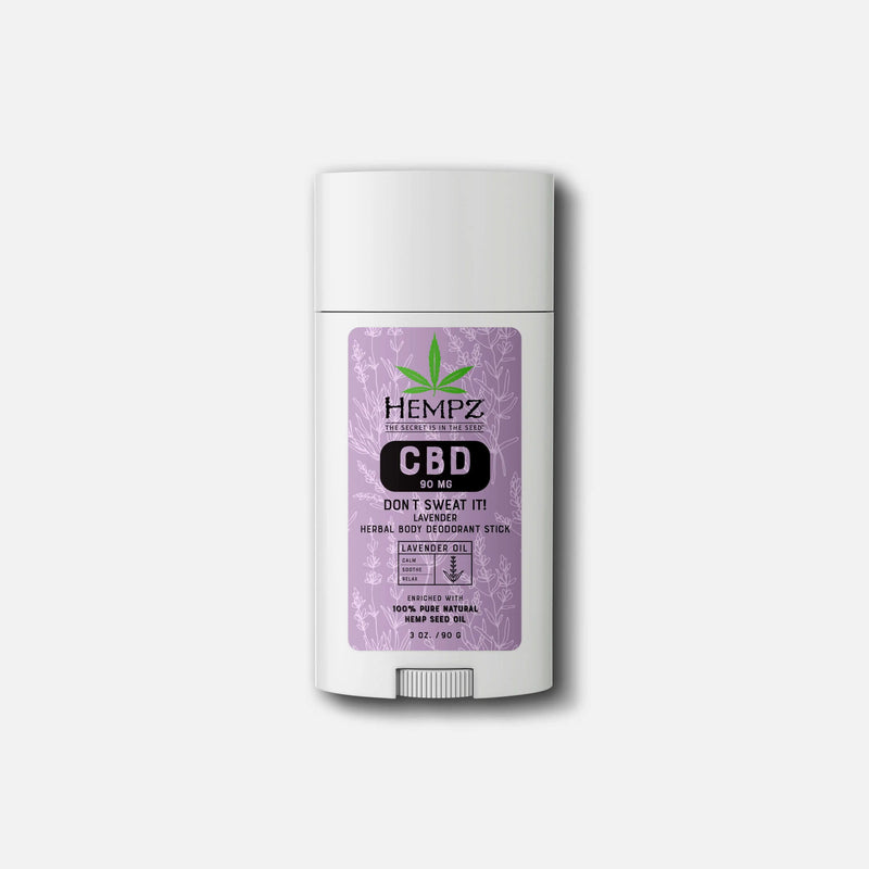 Hempz CBD Don't Sweat It Lavender Deodorant Stick