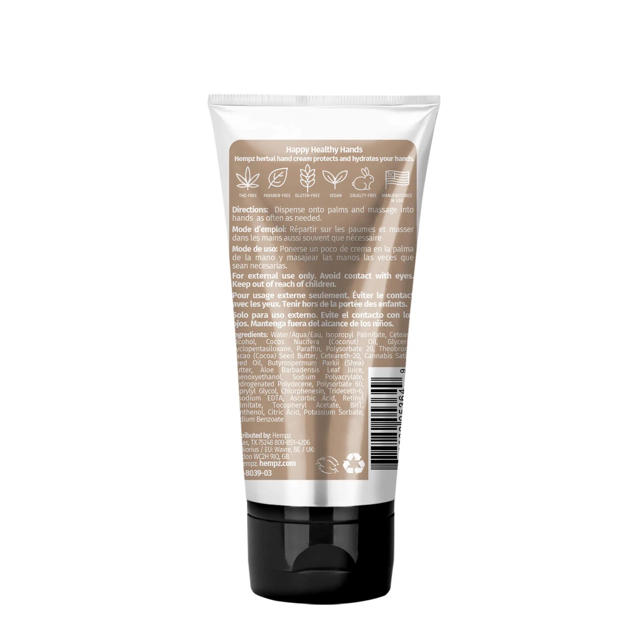 Hempz Fragrance Free Herbal Hand Cream