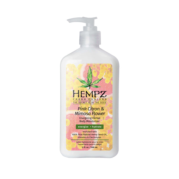 Hempz Fresh Fusions Pink Citron & Mimosa Flower Energizing Herbal Body Moisturizing Lotion