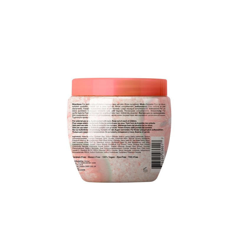Hempz Fresh Fusions Pink Pomelo & Himalayan Sea Salt Herbal Body Salt Scrub, Back