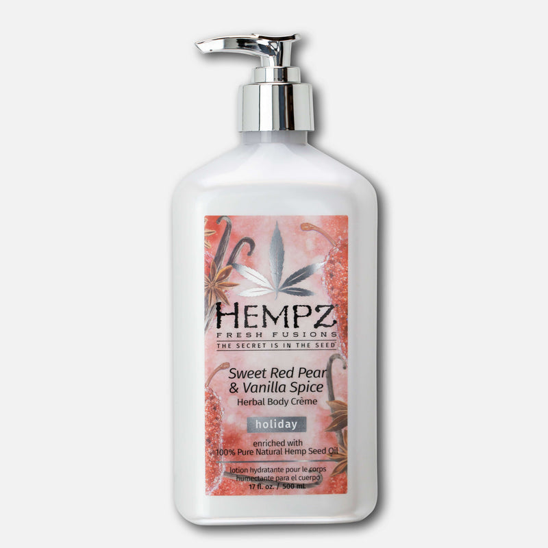 Hempz Fresh Fusions Sweet Red Pear & Vanilla Spice Herbal Body Creme Moisturizing Lotion
