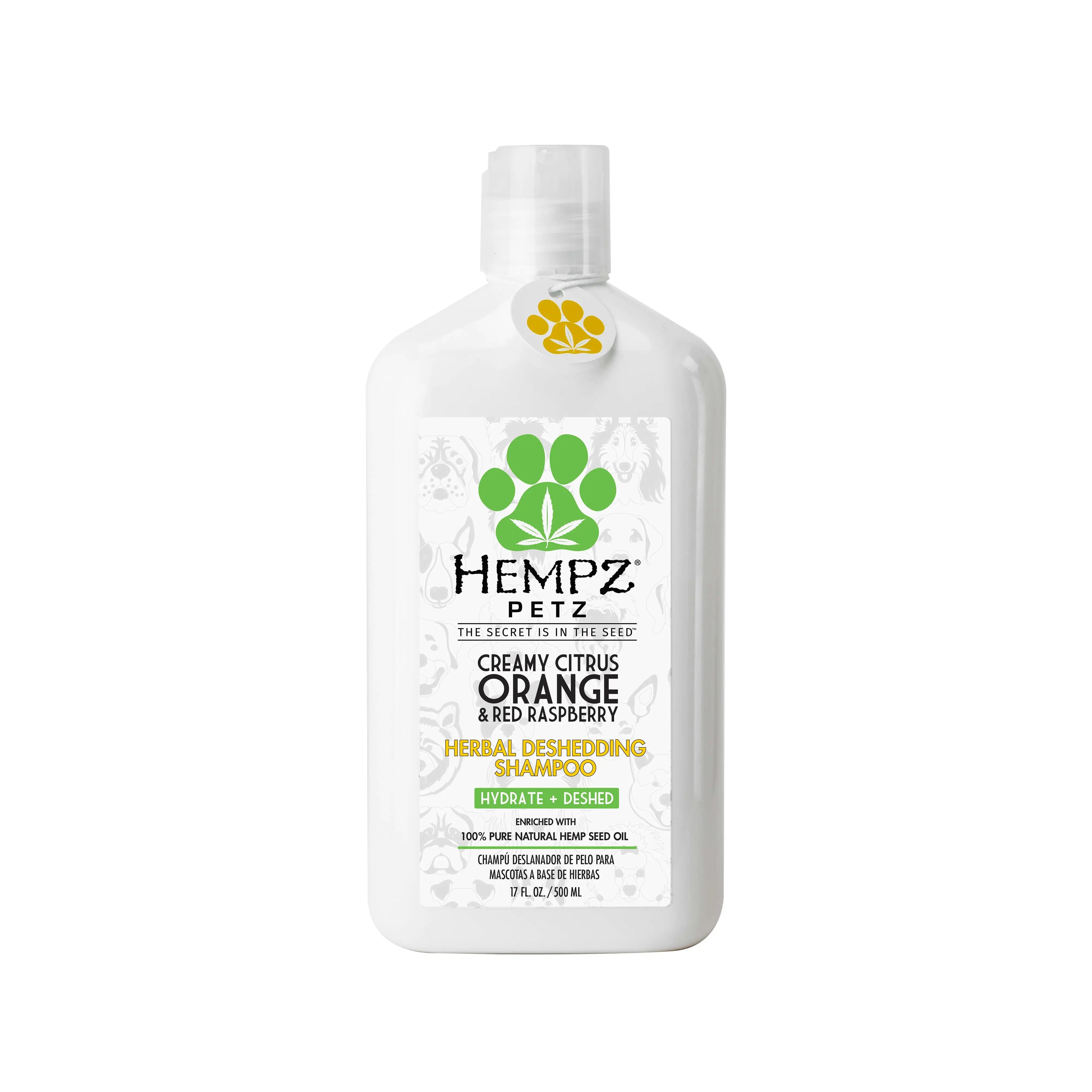 Hempz Petz Creamy Citrus Orange & Red Raspberry Herbal Deshedding
