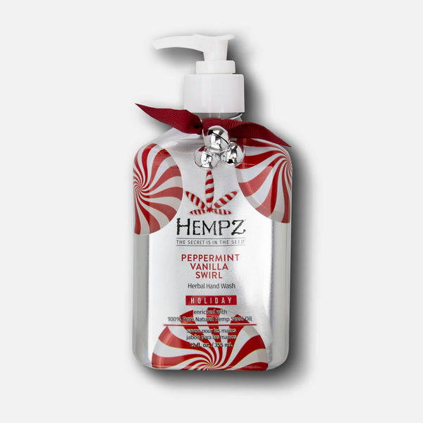 Hempz Peppermint Vanilla Swirl Herbal Hand Wash Soap for Dry Hands