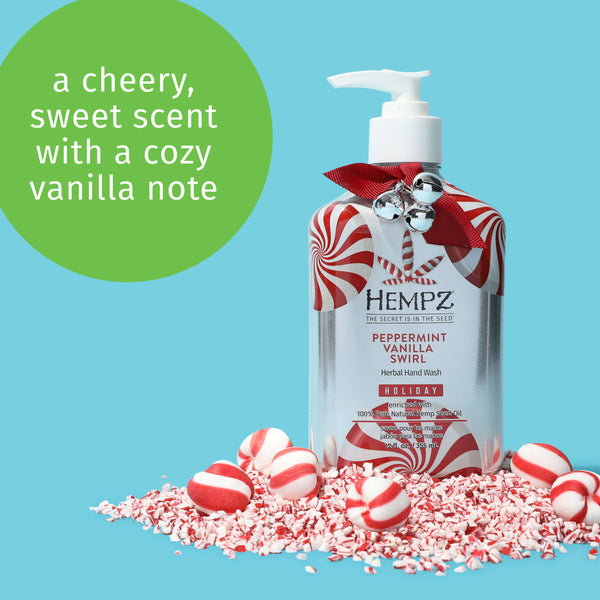Hempz Peppermint Vanilla Swirl Moisturizing Herbal Hand Soap