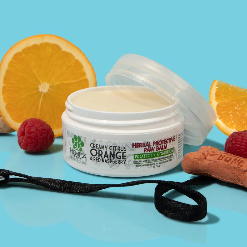Hempz Petz Dog Conditioner, Creamy Citrus Orange & Red