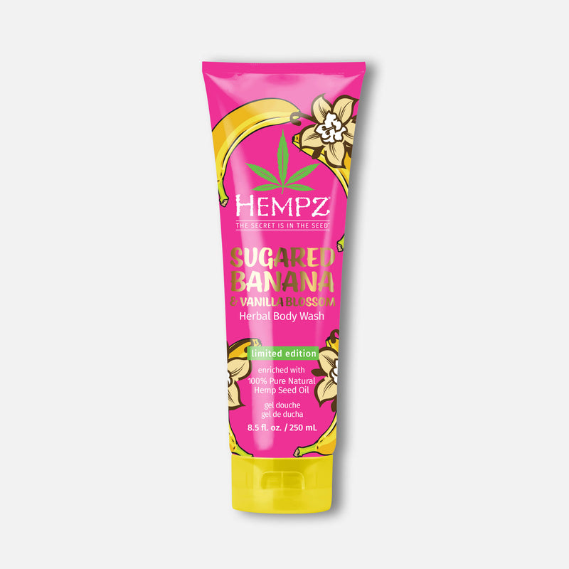 Hempz Sugared Banana & Vanilla Blossom Herbal Body Wash for Dry Skin