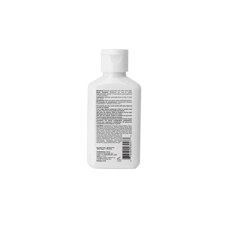Hempz Travel-Size AromaBody Tahitian Vanilla & Ginger Herbal Body Moisturizing Lotion, Back