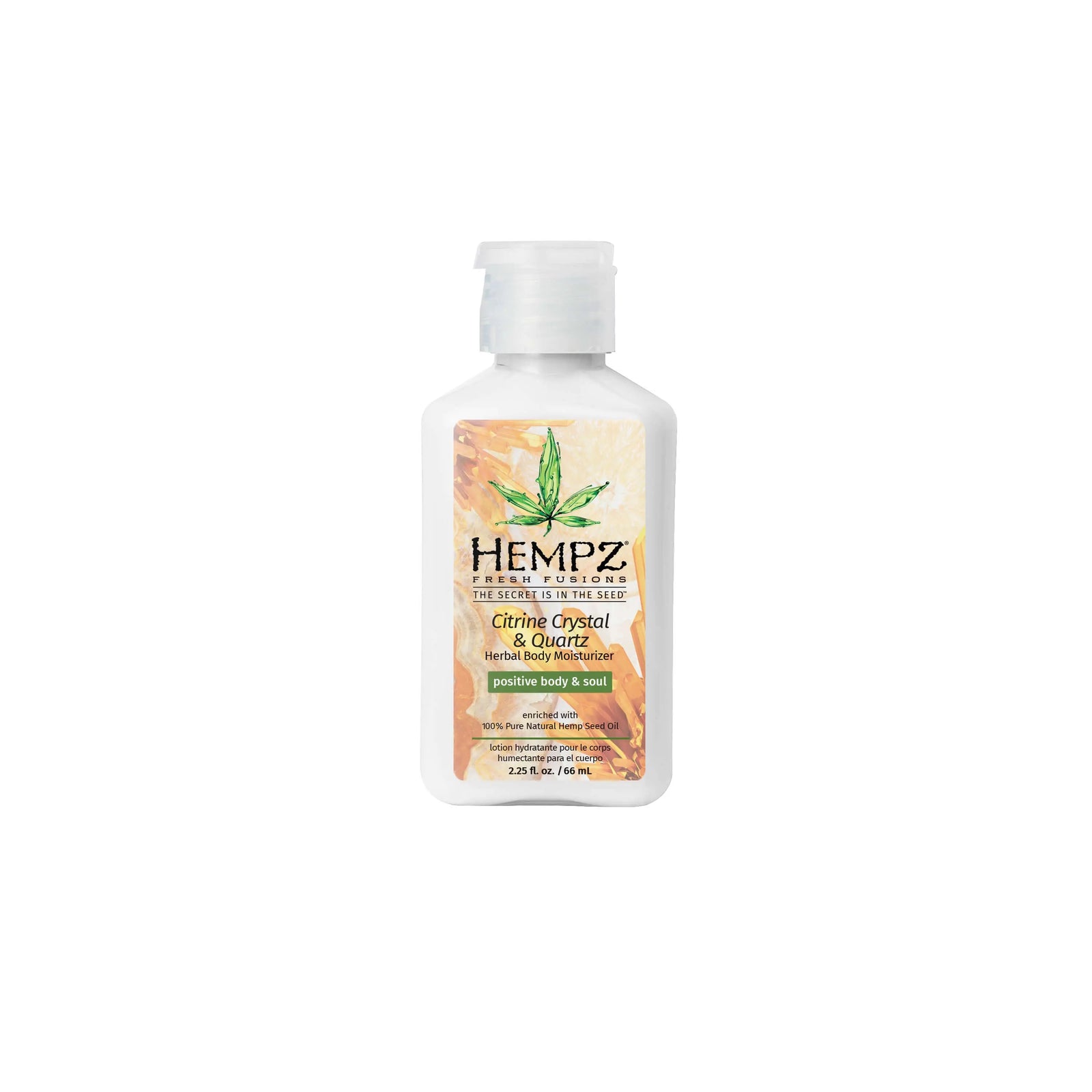 Hempz Fresh Fusions Citrine Crystal & Quartz Herbal Body Moisturizer