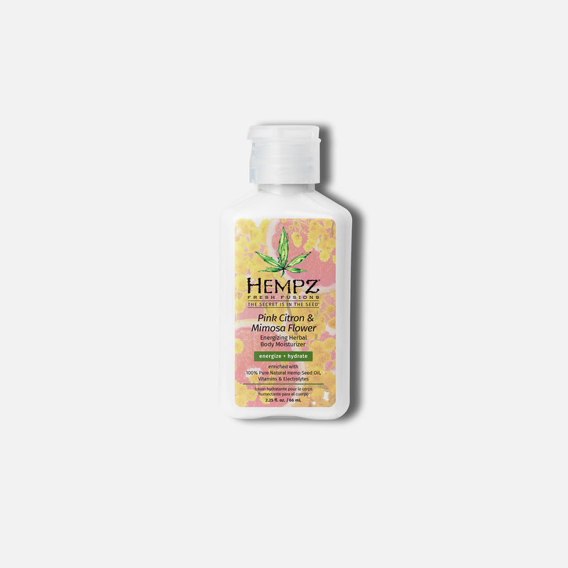 Hempz Travel-Size Fresh Fusions Pink Citron & Mimosa Flower Energizing Herbal Body Moisturizer