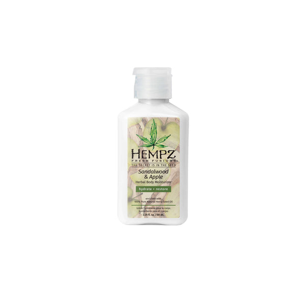 Hempz Travel-Size Fresh Fusions Sandalwood & Apple Herbal Body Moisturizing Lotion