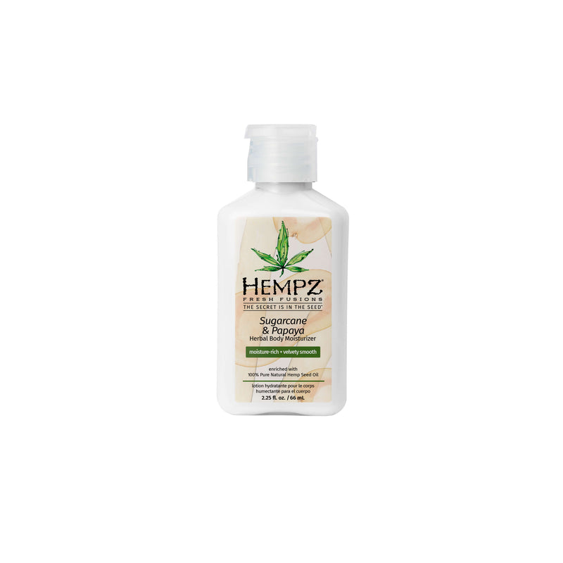 Hempz Travel-Size Fresh Fusions Sugarcane & Papaya Herbal Body Moisturizing Lotion