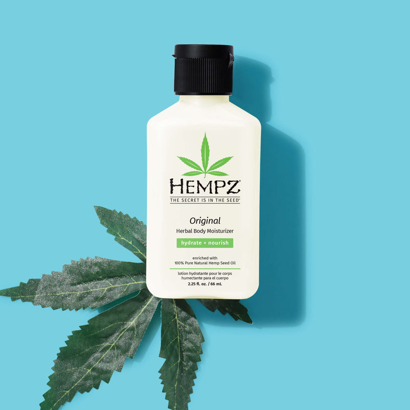Hempz Travel-Size Original Herbal Body Moisturizing Lotion with 100% pure hemp seed oil