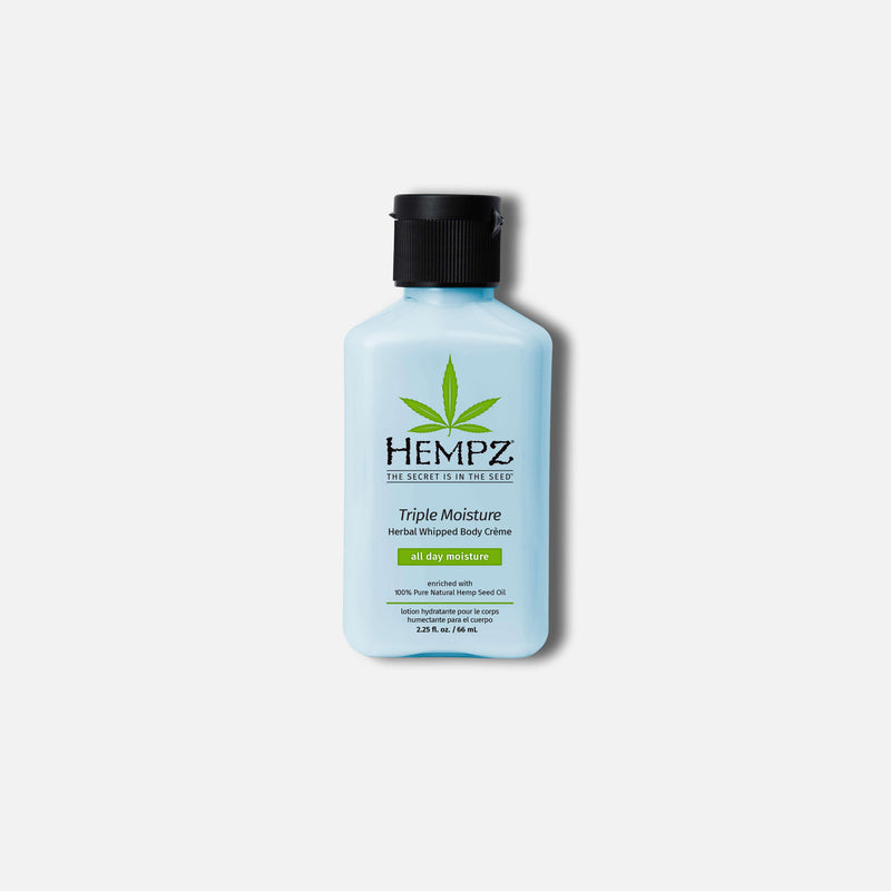 Hempz Travel-Size Triple Moisture Herbal Whipped Body Creme Moisturizing Lotion