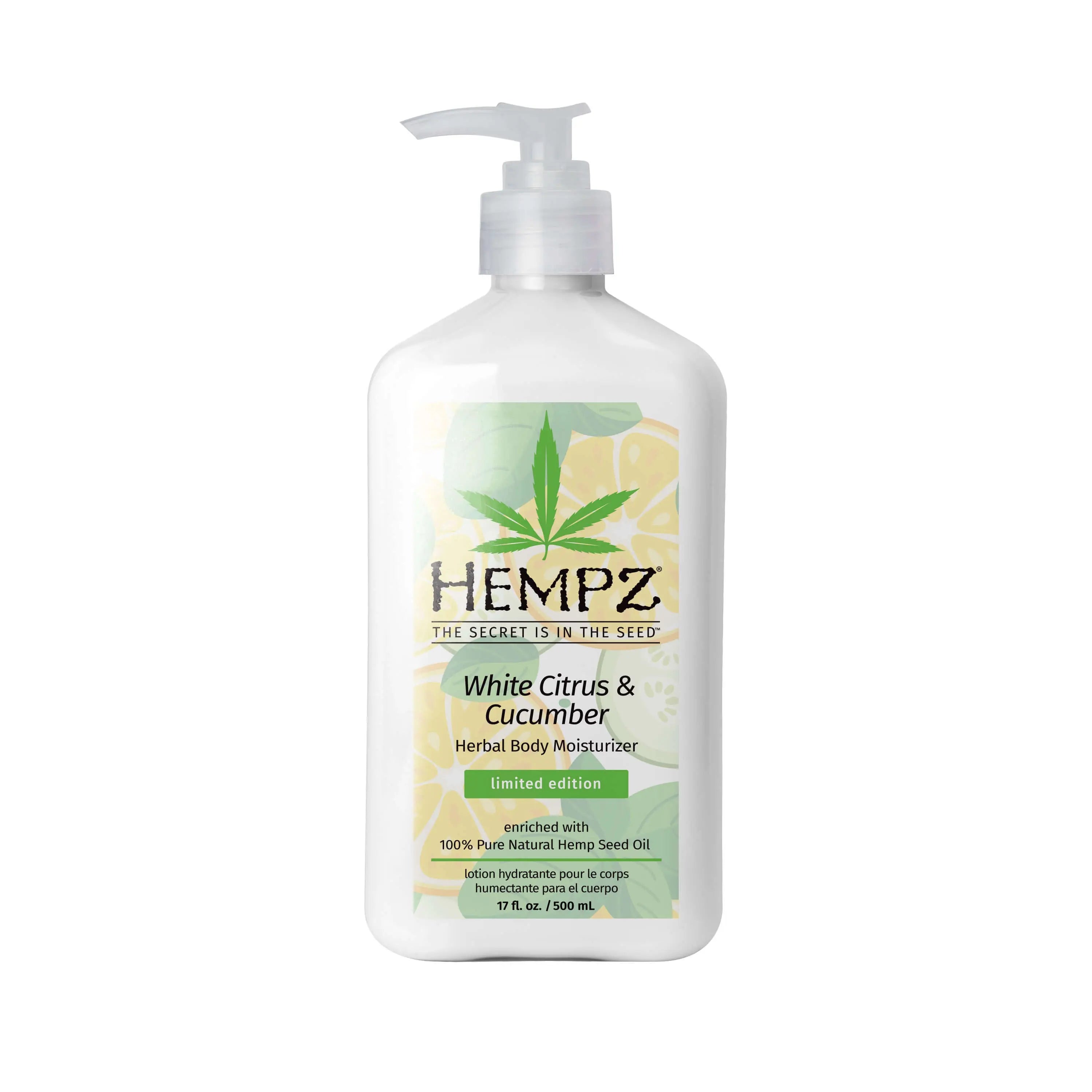 Hempz White Citrus & Cucumber Herbal Body Moisturizing Lotion
