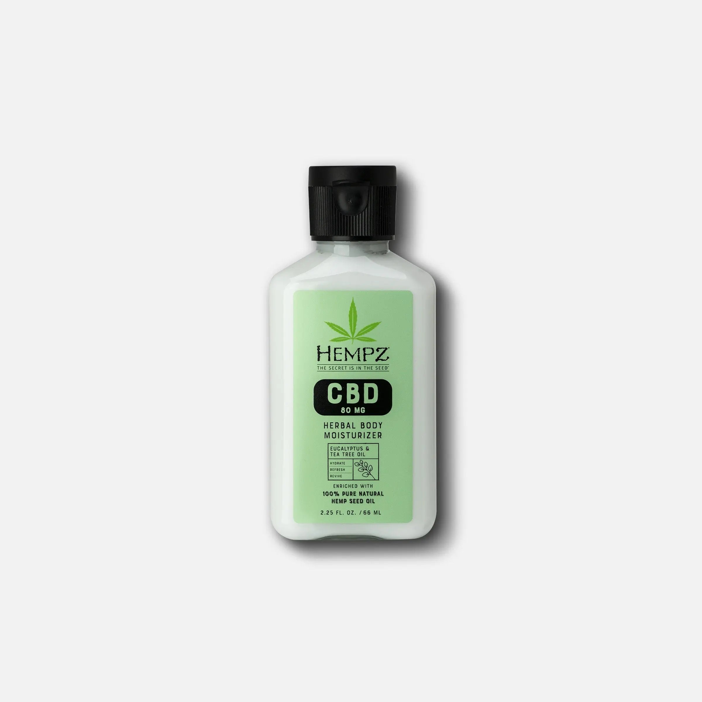 Hempz CBD Aromatherapy Eucalyptus & Tea Tree Oil Herbal Body Moisturizer