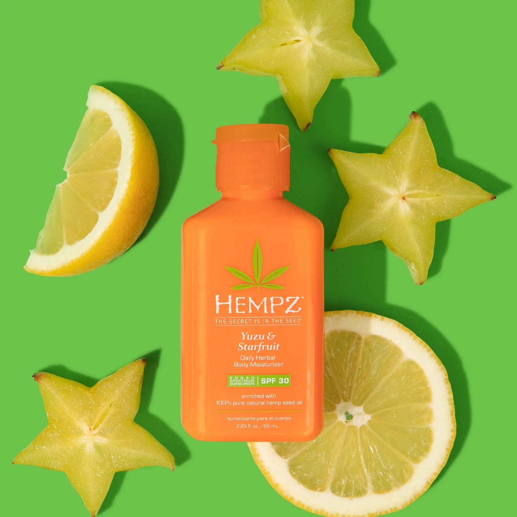 Hempz Travel Size Daily Spf Yuzu And Starfruit Herbal Body Moisturizer With Spf 30 9153