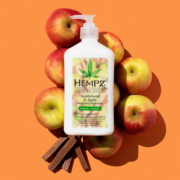 Hempz Fresh Fusions Sandalwood & Apple Herbal Body Moisturizing Body Lotion